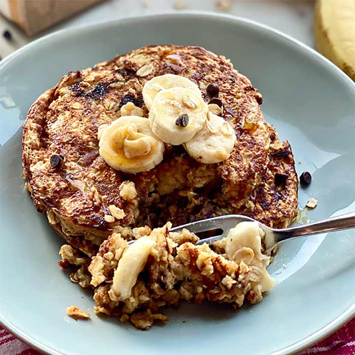 پنکیک شکلاتی رژیمی با جو